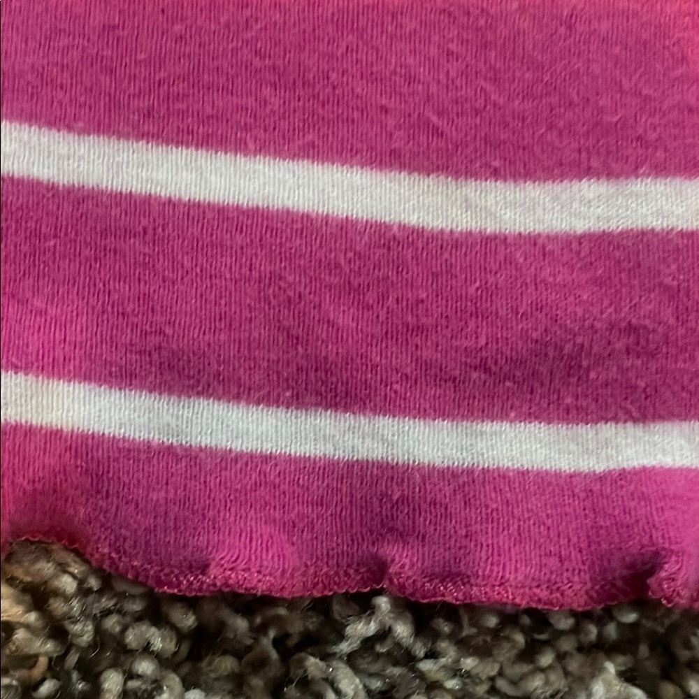 Okie Dokie Pink and White Striped Long Sleeve Tee - Picture 5 of 7